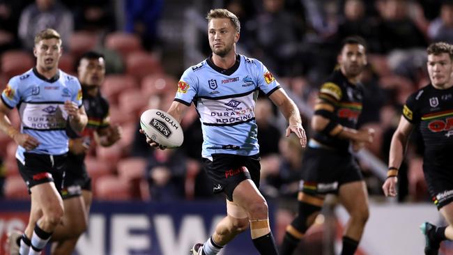 With Shaun Johnson injured Matt Moylan will start the season for the Sharks. Picture: Getty Images.