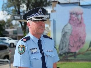 Coonabarabran Press Conference.  A 66-year-old grandmother has been arrested and remains under police guard after the bodies of two boys, aged six and seven, were found dead inside a home on Monday at 14 Emu Lane Coonabarabran. Picture: Antony Hands