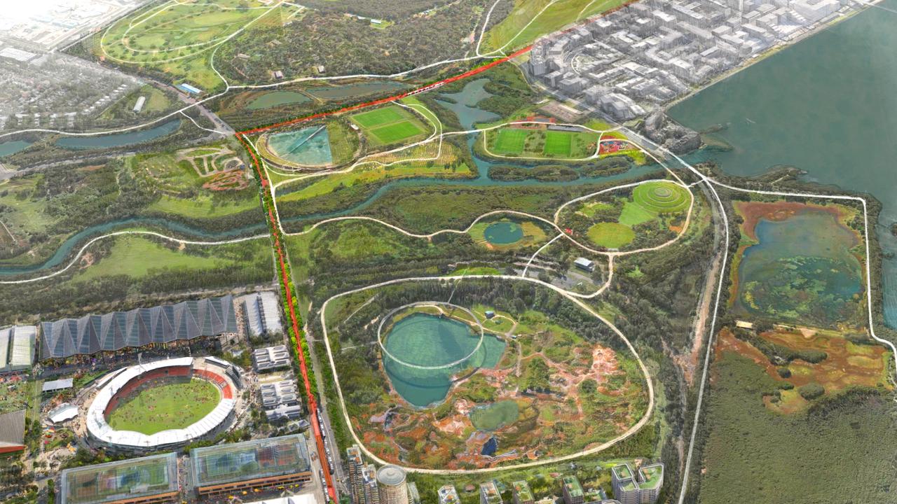 The plan envisages up to 25,000 additional residents living in Sydney Olympic Park over the next 25 years. Picture: NSW Government