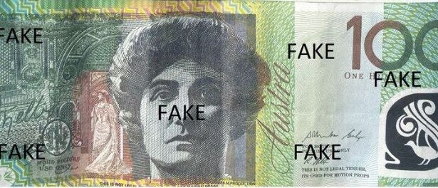 The fake notes can be identified by one major flaw, police say. Picture: Supplied