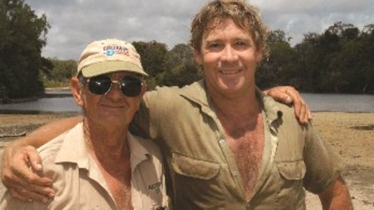 Bob Irwin and his son Steve. Picture: Supplied.