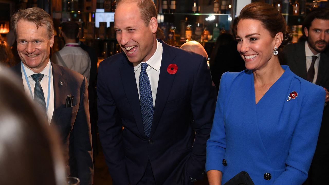 Catherine, Duchess of Cambridge and Prince William, Duke of Cambridge speak with guests on the sidelines of the COP26 summit. Picture: Daniel Leal-Olivas - Pool / Getty Images