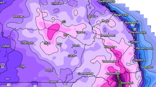 A cold snap will grip large parts of southern and southeast Queensland over coming days. Picture: weatherwatch.net.au