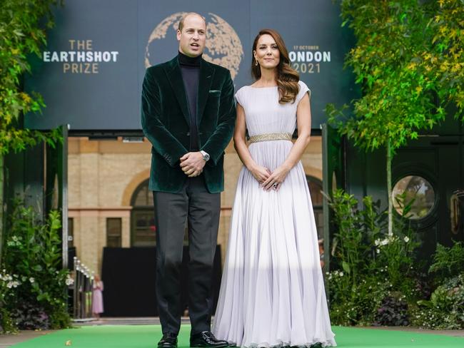 The Duke of Cambridge and Duchess of Cambridge attend the Earthshot Prize 2021 in London, England. Picture: Getty Images