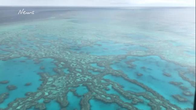 Chopper flight over Hardy Reef