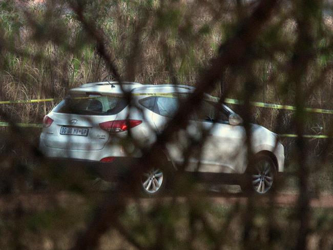 CREDIT: GETTY ONLINE USE ONLY JOHANNESBURG; SOUTH AFRICA - JUNE, 1: The vehicle believed to have been carrying the victim seen in a cordoned-off area inside a lion enclosure on June, 1, 2105, in Johannesburg, South Africa. A 22-year-old American woman has been killed by a lion at the Lion Park in Johannesburg, South Africa. Another person has been injured in the attack which took place on Monday, June, 1. According to reports, eyewitnesses saw a lioness jump through the window of the vehicle, killing the woman and leaving the other person in the car in hospital. The set includes a photo of what is believed to be the vehicle the deceased was travelling in at the time of the attack. PHOTOGRAPH BY Greatstock / Barcroft Media (Photo credit should read Greatstock / Barcroft Media via Getty Images)