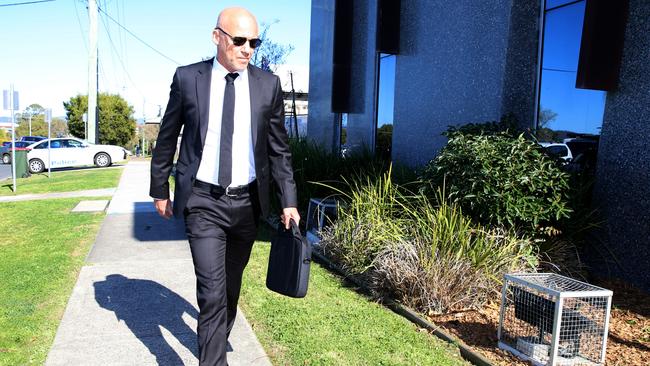 Former Homicide Detective Gary Jubelin arrives at Taree court for Inquest into the disappearance of William Tyrrell. Picture: Nathan Edwards