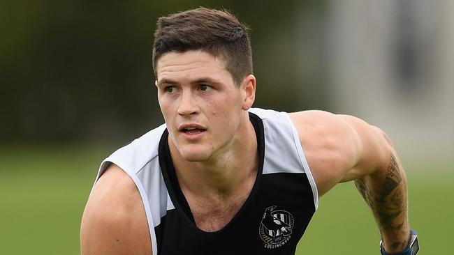 Jack Crisp is training with the Magpies’ defensive group. Picture: Getty Images