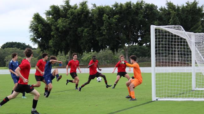 Gregory Terrace First XI look to capitalise on scoring opportunities.