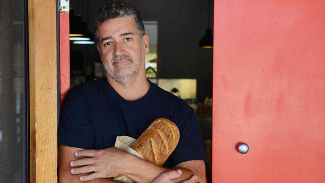 Red Door Bakery owner Gareth Grierson in front of his former Queen St, Croydon shop.