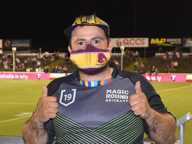 Ryan Vigliante at the Manly Sea Eagles v Sydney Roosters NRL semi final match at BB Print Stadium, Mackay, September 17, 2021. Picture: Matthew Forrest