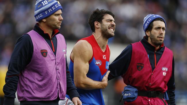 Christian Petracca suffered traumatic injuries in June. Picture: Michael Klein