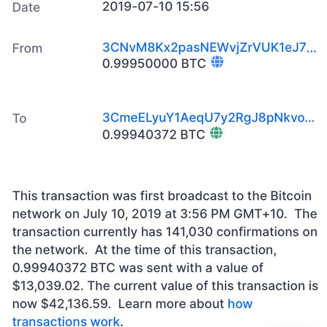 There is no way of knowing who is behind this untraceable transfer which shows up on the blockchain. Note, this is in US dollars.