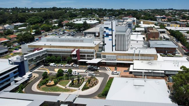 Toowoomba Hospital, where Hogan Dummett was taken after being sedated. Picture: Dan Peled / NewsWire