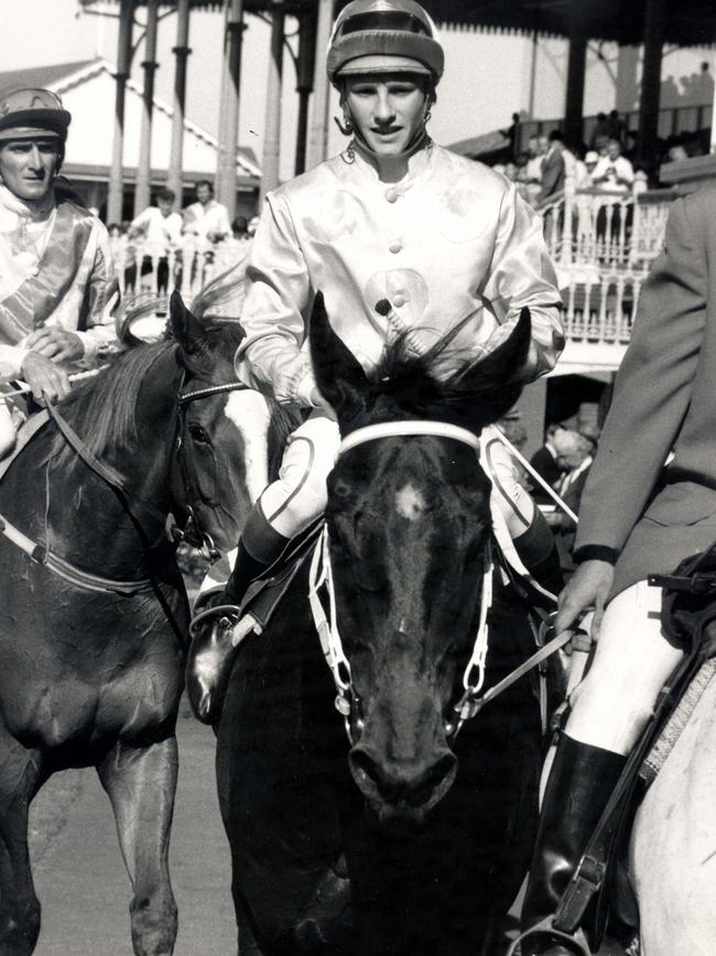 Apprentice jockey Gus Philpot on Bold Personality, which was put into the race at Eagle Farm as Fine Cotton. File picture