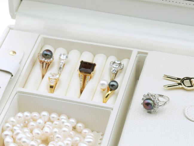 Jewelry in a jewelry box