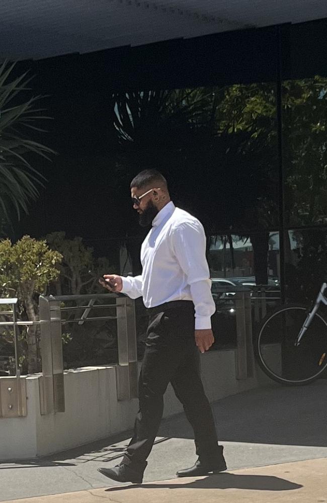 Jaydon Keith Karaitiana leaving the Southport courthouse. Picture: Jessica Paul