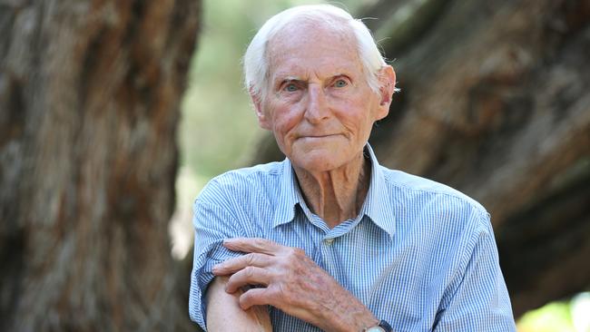 Alex Greig, 90 had the Bairnsdale Ulcer skin bug, which has become a health concern on the southern end of the Mornington peninsula.