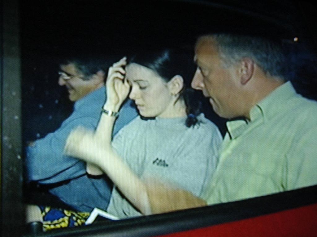 File image: Qld missing person suspected murder victim Natasha Ann Ryan with Ross Lo Monaco and celebrity agent Max Markson on April 14, 2003. Natasha was found alive in Rockhampton.