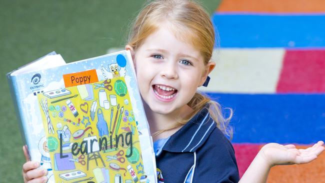 St John Vianney's Primary School prep student Poppy, 5. Picture: Renae Droop