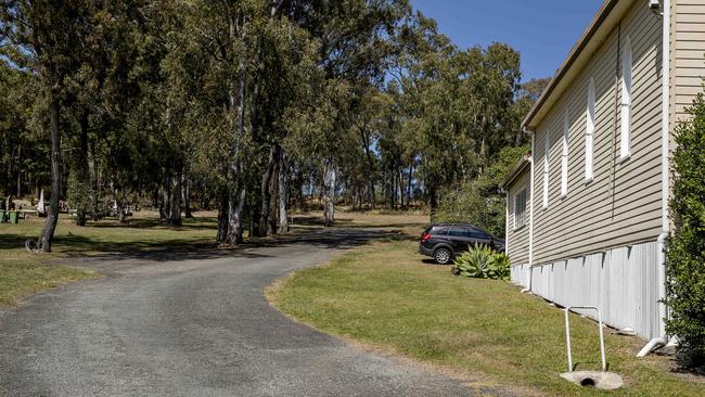 Traffic woes has forced the Pimpama Uniting Church to lock its front gates after its grave yard was used repeatedly as a rat run. Picture: Jerad Williams