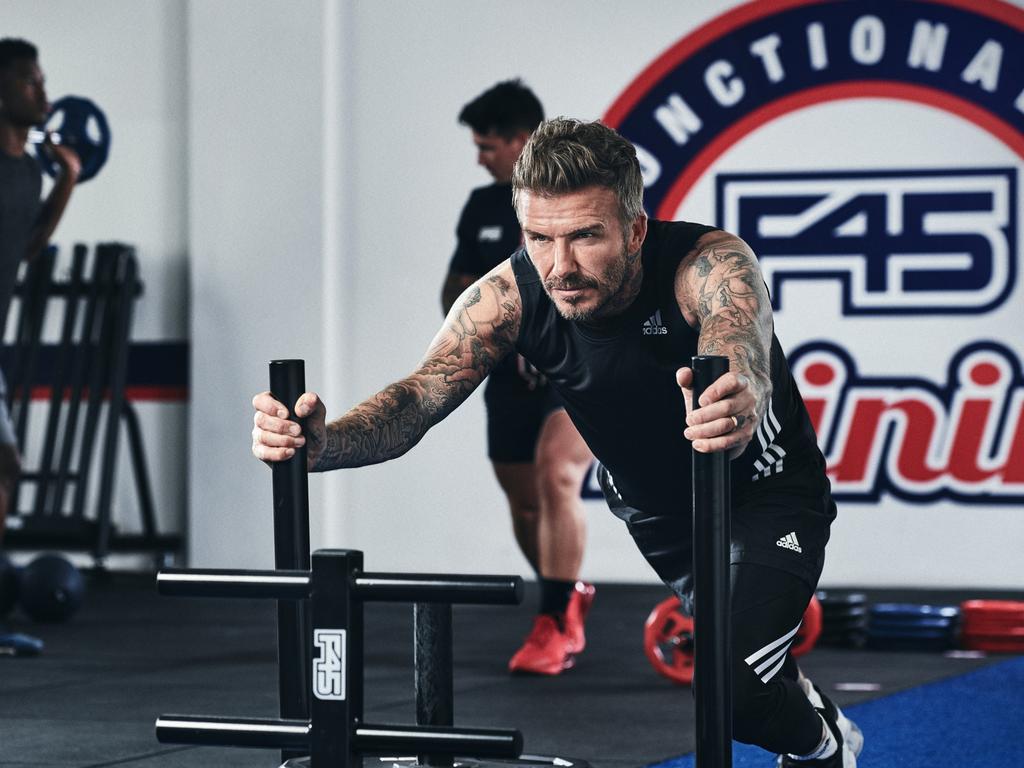 The football star was a global ambassador for F45. Picture: Supplied