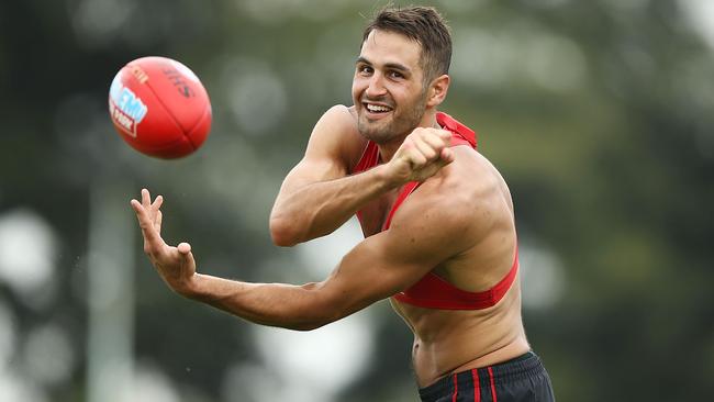 New Sydney captain Josh Kennedy at pre-season training.