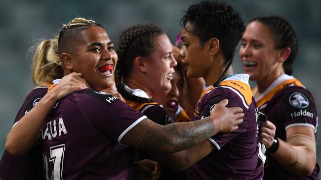 The Broncos are close to a grand final berth. Picture: AAP.