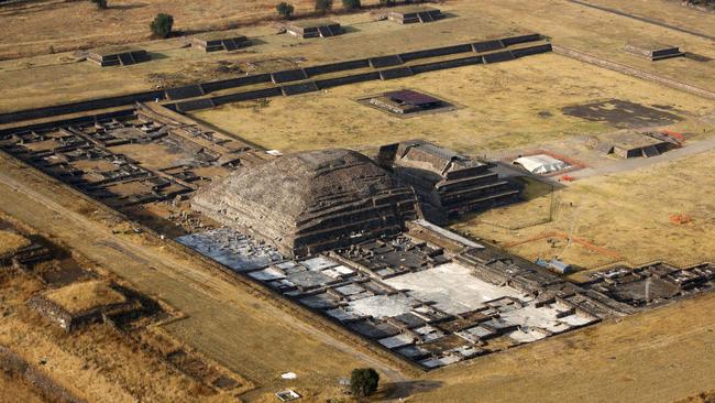 History’s mysteries ... The view of the mysterious temple from above.