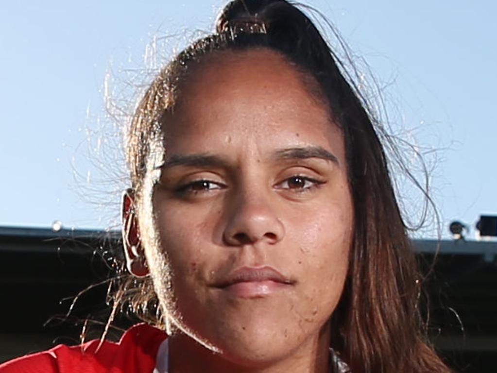 St George Dragons Womens NRL player Shakia Tungai pictured at Jubilee Oval in Kogarah ahead of their game against the Roosters this weekend.Picture: Richard Dobson