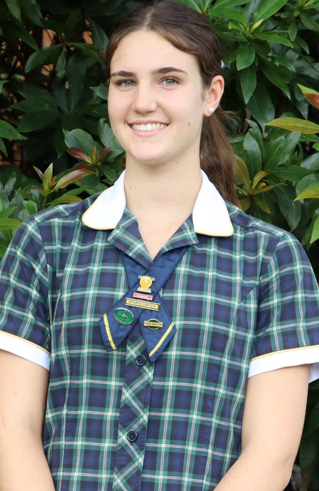 Kelly Eekhout, Brigidine College sports captain. Picture: Contributed