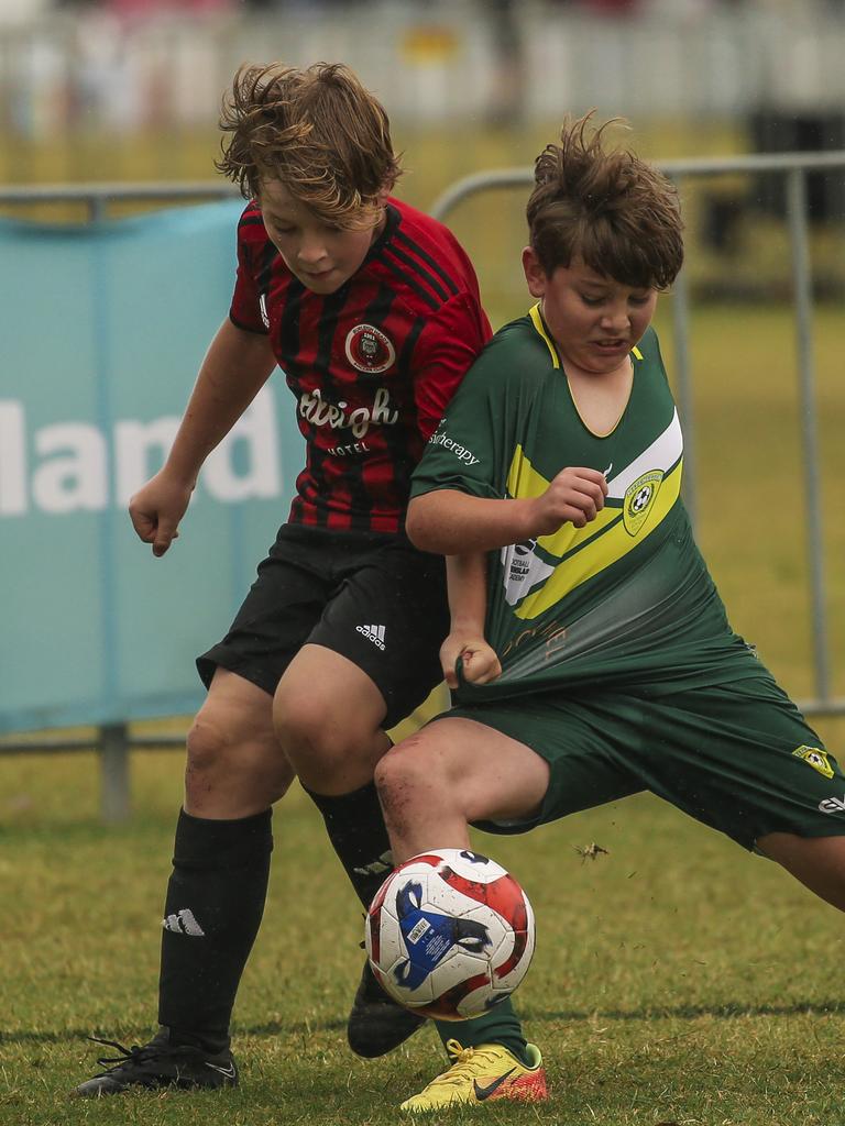 U/10Ã•s Michelton FC V Burliegh in the Premier Invitational Football Carnival at Nerang. Picture: Glenn Campbell