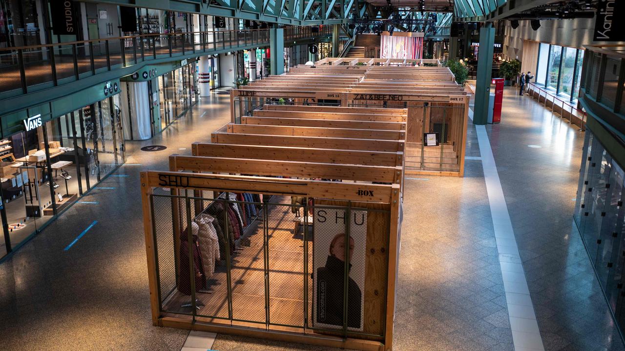 An empty shopping mall in Berlin on December 17. Picture: John MacDougall/AFP