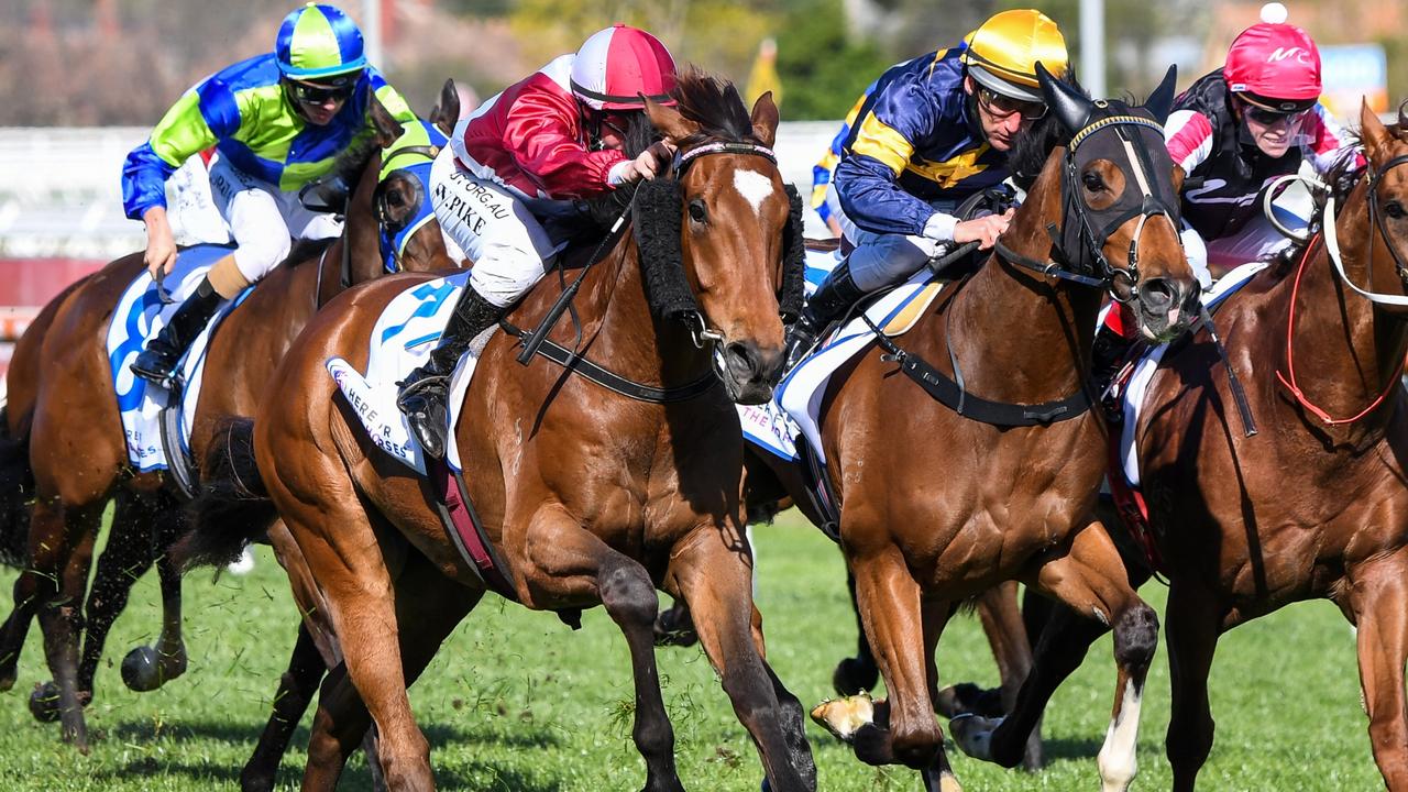 WA star Windstorm, ridden by William Pike, finally strikes a blow this spring.