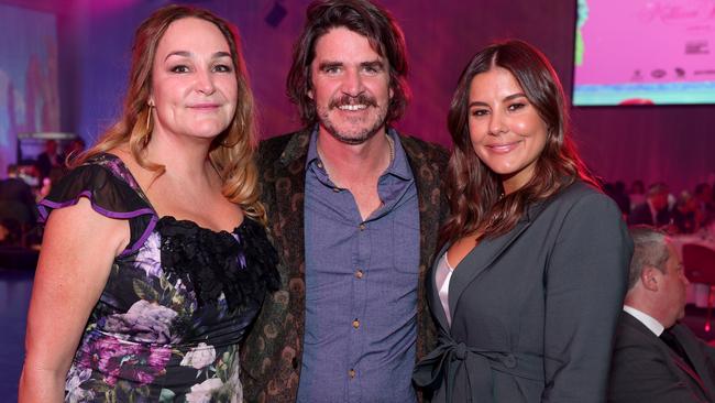 Kate Langbroek, Peter Lewis and Lauren Phillips were among big names at The Million Dollar Lunch. Picture: Getty Images