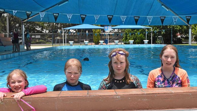 The Eldridge kids at the Allora pool. (Photo: File/ Sean Teuma)