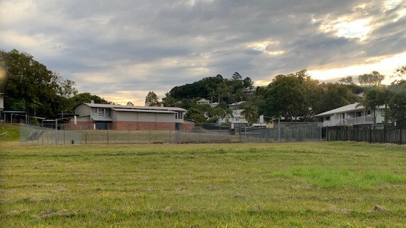 The empty Murwillumbah High School site, overgrown and disused. Classrooms have already been stripped of any useful equipment. Picture: Supplied