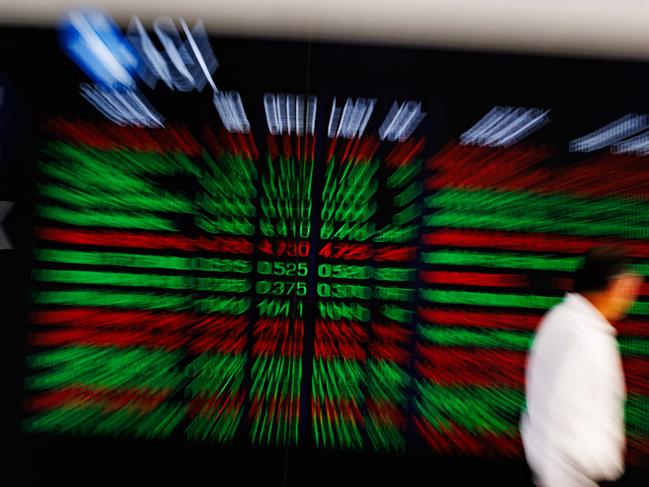 SYDNEY, AUSTRALIA - NewsWire Photos, October 29 2024. GENERIC. Stocks. Finance. Economy. Stock price ticker of the Australian Stock Exchange, ASX, at their offices on Bridge Street. Picture: NewsWire / Max Mason-Hubers