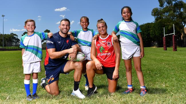 James Tedesco and Jess Sergis will front a new NRL campaign. Picture: NRL Photos/Gregg Porteous