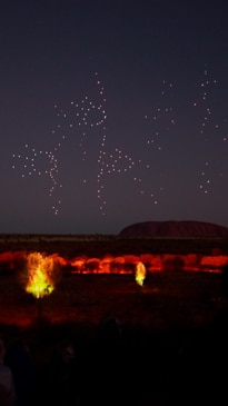 Wintjiri Wiru drone show lights up Uluru