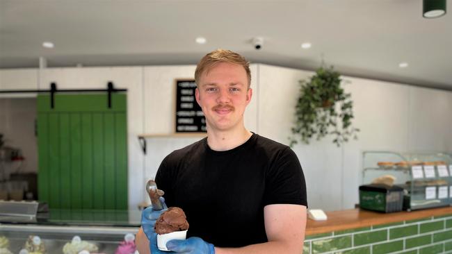 Artigiano Gelato Mooloolaba co-founder Matthew Gibson. Picture: Asa Andersen.