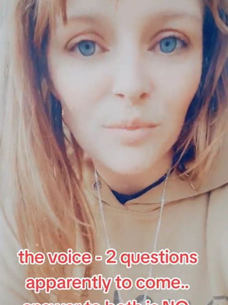 A woman took to TikTok and falsely stated that there were two questions in the upcoming Voice to parliament referendum. Pciture: @timetogrow44/TikTok