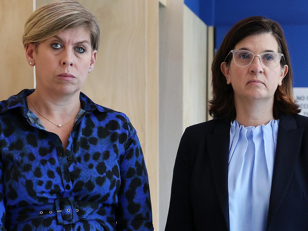 North Melbourne CEO Jennifer Watt and president Dr Sonja Hood. Picture: Mark Stewart