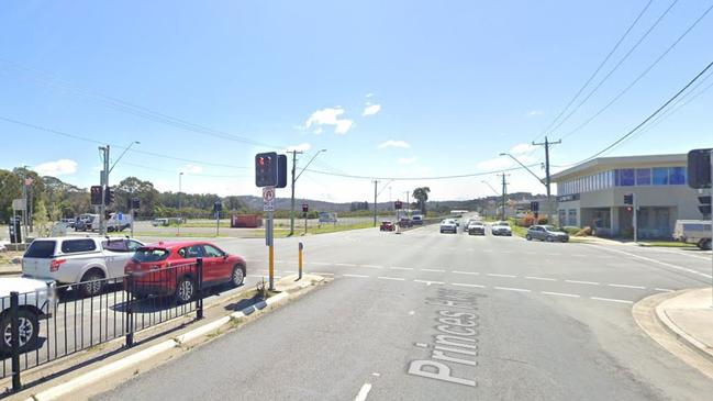 The man refused to get out of his car when he was stopped at the intersection. Picture: Google Maps.