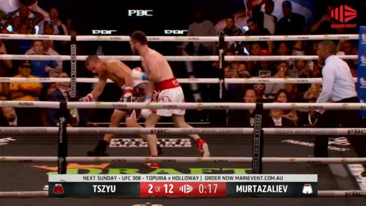 Tszyu knocked down 3 times in one round