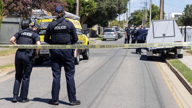 January 25, 2025: emergency services were called to a home on Avro Avenue after reports that a person had sustained a stab wound. Picture Kelly Barnes