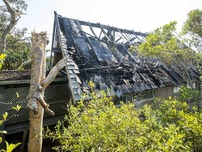 Pam Murphy’s destroyed Peregian Beach home. Photo Lachie Millard