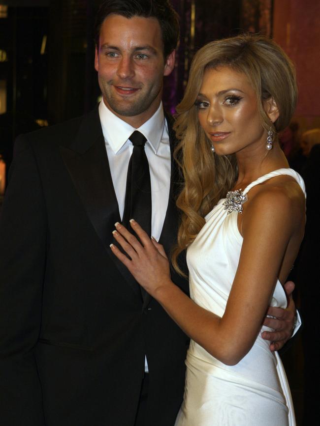 Jimmy Bartel and Nadia at the 2009 Brownlow Medal.