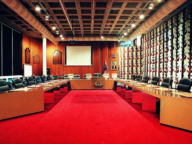 Warringah Shire Council chambers in 2000. Picture: Ros Cannon