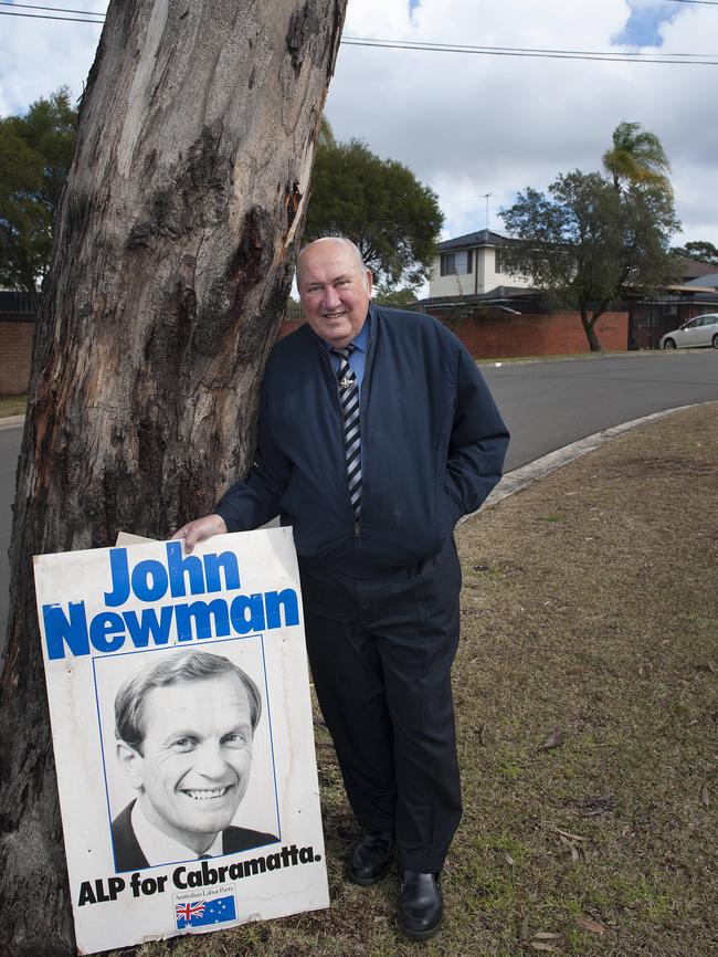 John Chapman in the street where his friend John Newman was gunned down.